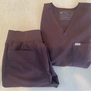 Figs Women's Brown top and pant Set